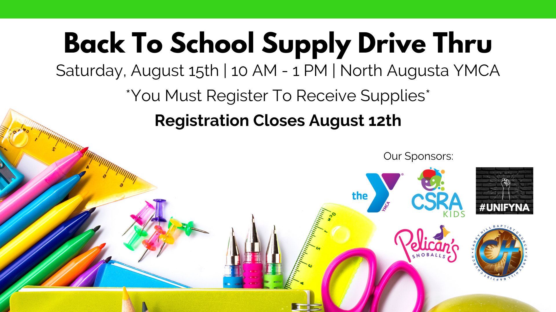 Back To School Supply Drive Thru CSRA Kids North Augusta SC