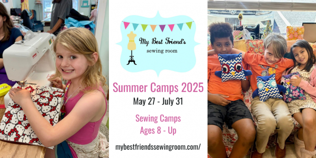 my best friend's sewing room summer