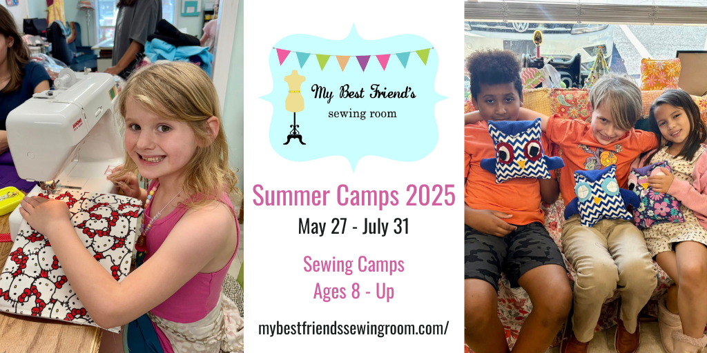 my best friend's sewing room summer